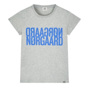 Mads Nørgaard Tuvina T-Shirt - Light Grey Melange