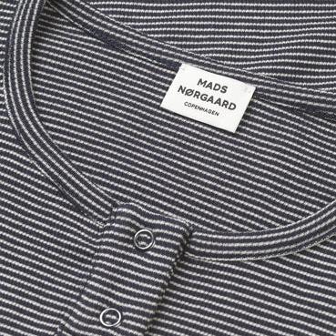 Mads Nørgaard Stripe Tala Bluse - Parisian Night