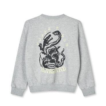 Mads Nørgaard Mix Sonar Sweatshirt - Light Grey Melange