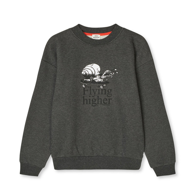 Mads Nørgaard Mix Sonar Sweatshirt - Charcoal Melange