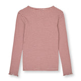Mads Nørgaard 2x2 Stripe Tala Bluse - Winery/Vanilla Ice