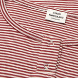 Mads Nørgaard 2x2 Stripe Tala Bluse - Winery/Vanilla Ice