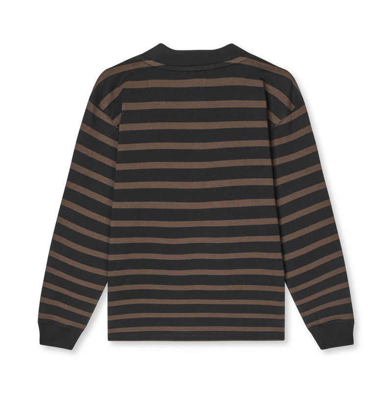 Mads Nørgaard Stripe Carlito Bluse - Black/Demitasse