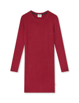 Mads Nørgaard 5x5 Classic Stripe Dubina Kjole - Parisian Night/High Risk Red