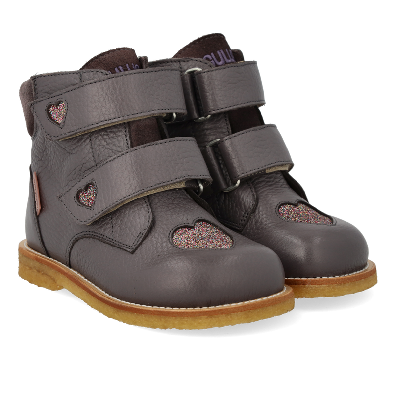 Angulus TEX Vinterstøvler m. glitterhjerte - Lavender