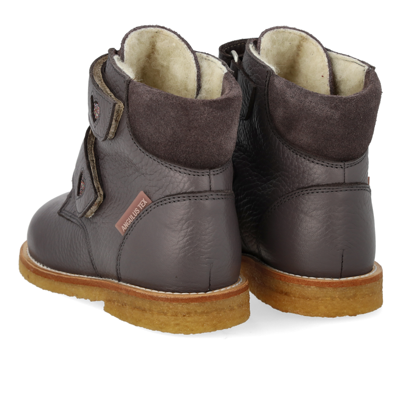 Angulus TEX Vinterstøvler m. glitterhjerte - Lavender