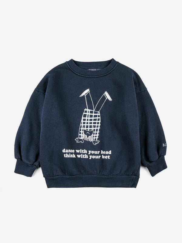 BOBO CHOSES Headstand Child Sweatshirt - Midnight Blue