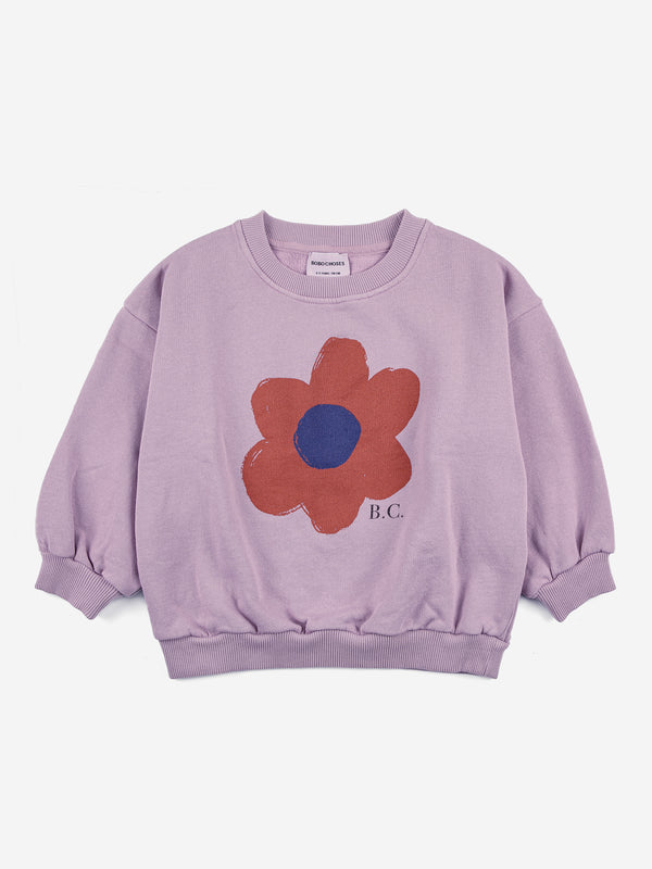 BOBO CHOSES Big Flower Sweatshirt - Lavender