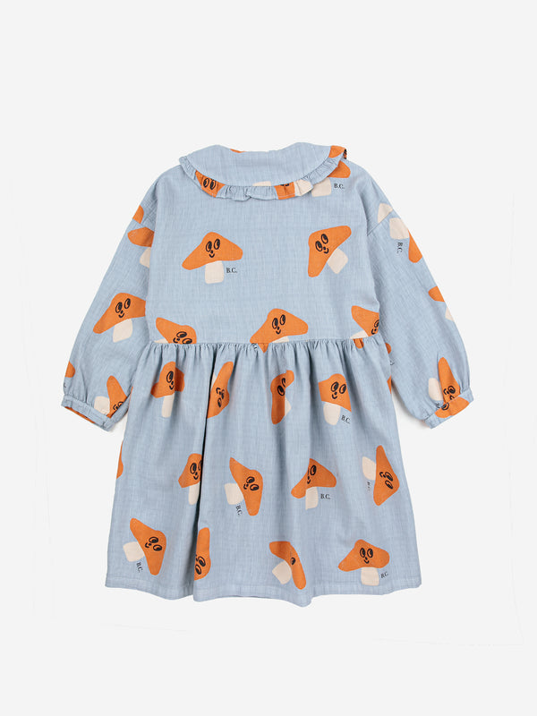 BOBO CHOSES Mr. Mushroom Kjole - Light Blue