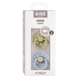 Bibs Boheme, 2-pack - Khaki/Dusty Blue