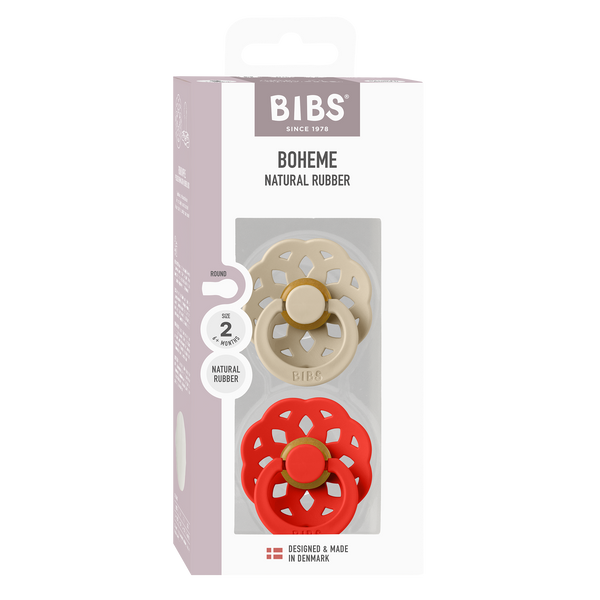 Bibs Boheme, 2-pack  - Vanilla/Candy Apple
