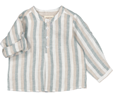 MarMar Totoro Skjorte - Dusty Blue Stripe