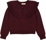 MarMar Thulla Strik Bluse - Deep Mulberry