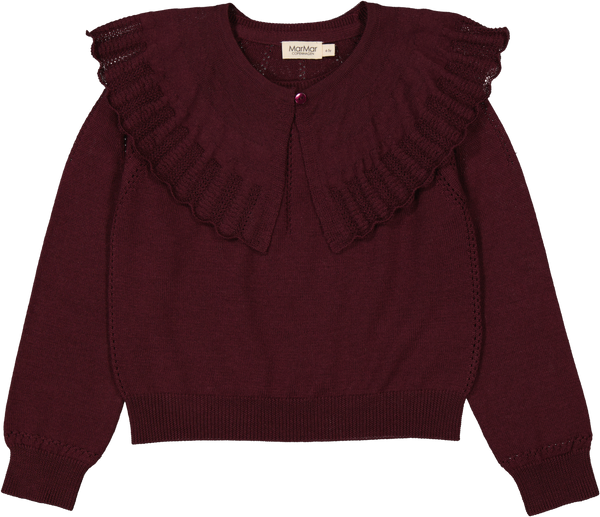 MarMar Thulla Strik Bluse - Deep Mulberry