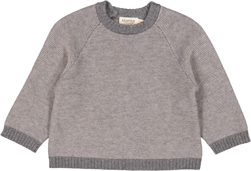 MarMar Torin Strik Bluse - Grey Melange Mix