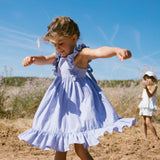 MarMar Danita Frill Kjole - Navy Stripe