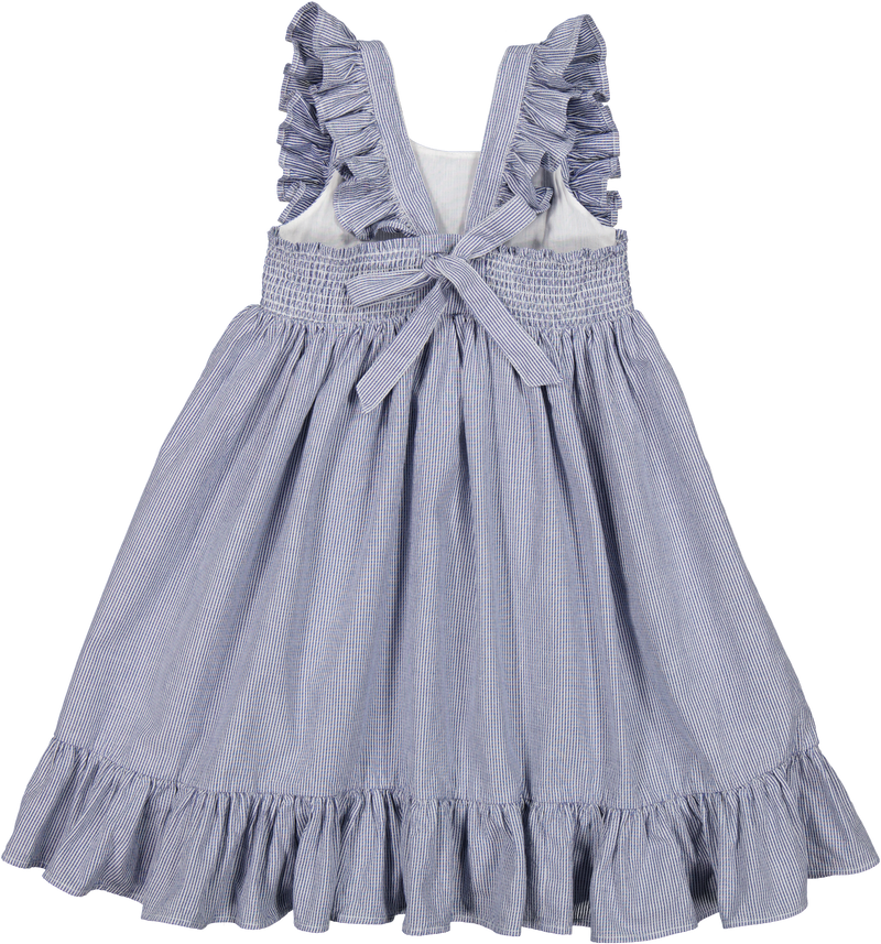 MarMar Danita Frill Kjole - Navy Stripe