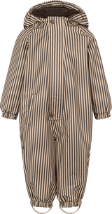 MarMar Orion Regndragt m. fleece - Brown Stripe