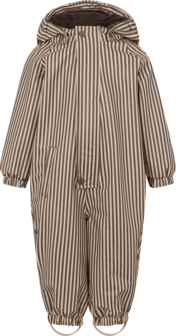 MarMar Orion Regndragt m. fleece - Brown Stripe
