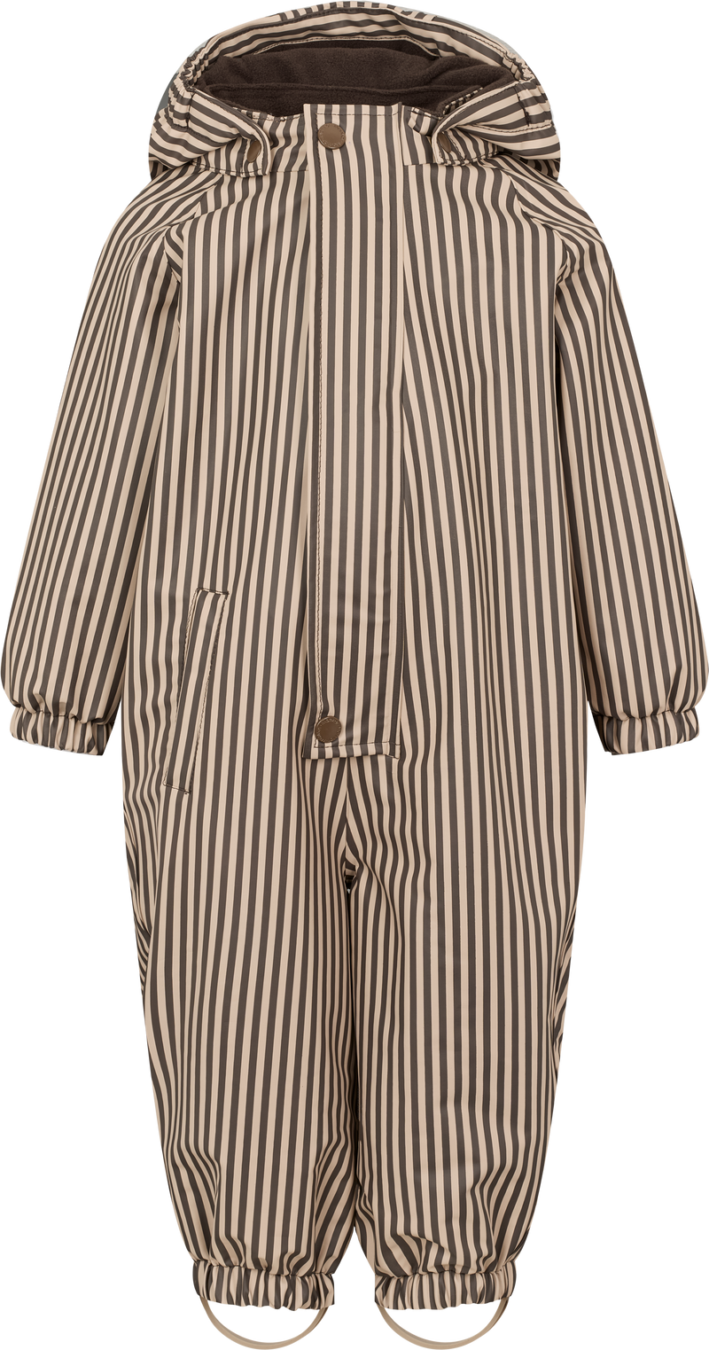 MarMar Orion Regndragt m. fleece - Brown Stripe