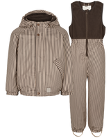 MarMar Obo Regntøj m. fleece - Brown Stripe