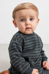 MarMar Tammas Bluse - Forest Stripe Melange