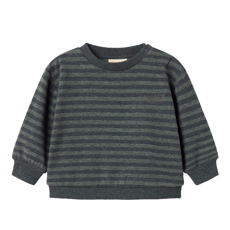 MarMar Tammas Bluse - Forest Stripe Melange