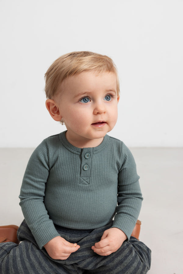MarMar Paki Bukser - Forest Stripe Melange