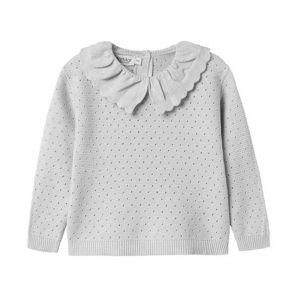 MarMar Toro Strik Bluse - Aluminium