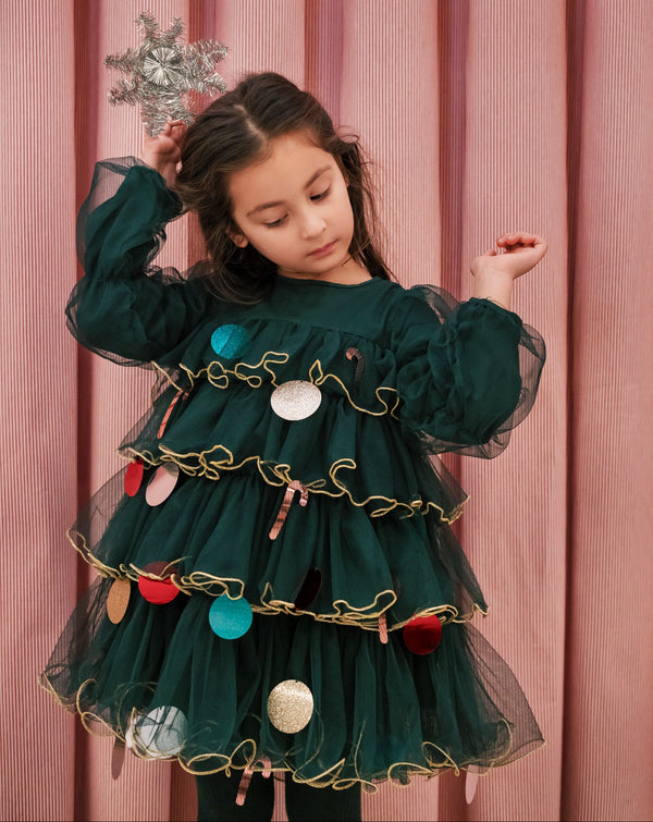 MarMar December Kjole - Dark Leaf