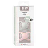 Bibs Supreme Silicone, 2-pack - Haze/Blossom