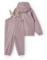 MarMar Oddy Regntøj - Pink Brown Stripes
