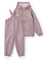 MarMar Oddy Regntøj - Pink Brown Stripes