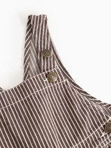 MarMar Ruben Overall - Dark Brownie Stripe