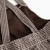 MarMar Sanne Spencer Kjole - Dark Brownie Stripe