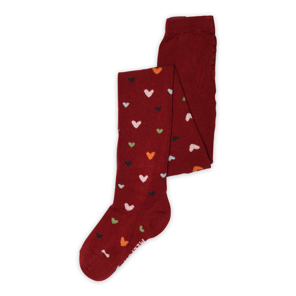 Melton Strømpebukser, Wild Hearts - Sundried Tomato