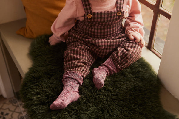 MP Kids Ida Rib Glimmer Strømper - Maroon