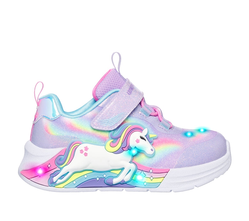 Skechers Girls Unicorn Sneakers - Lavender Multi