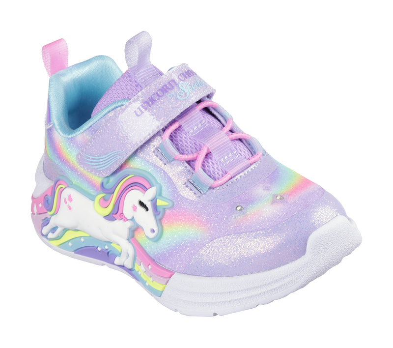 Skechers Girls Unicorn Sneakers - Lavender Multi