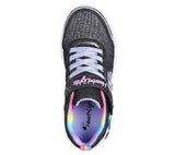 Skechers Girls Infinite Heart Sneakers - Black/Multi