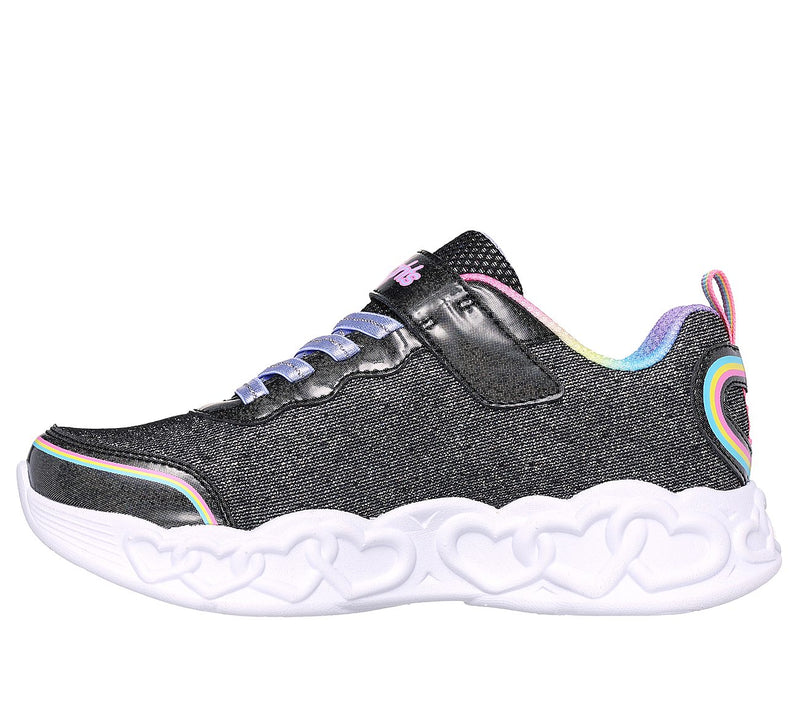 Skechers Girls Infinite Heart Sneakers - Black/Multi