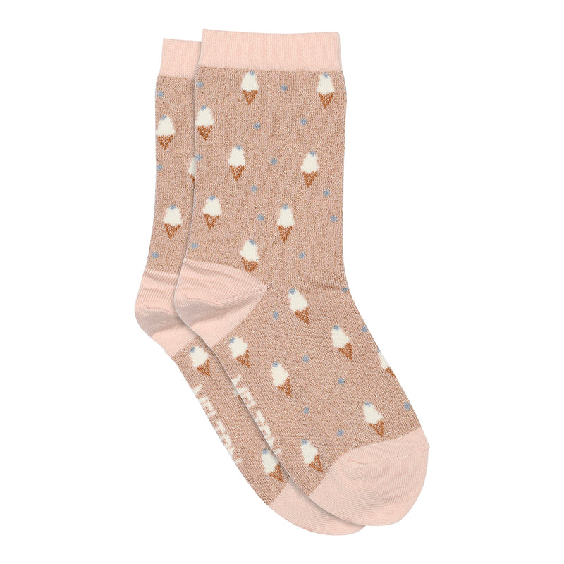 Melton Ice Cream Glitter Strømper - Alt Rosa