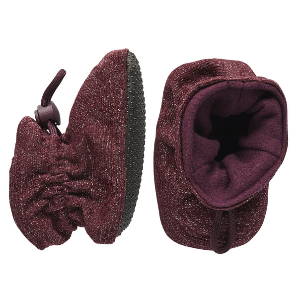 Melton Glitter Futter - Bordeaux