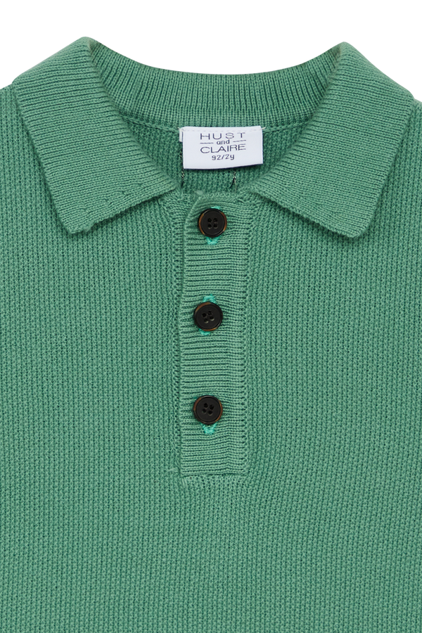 Hust & Claire Percy Polo - Spruce