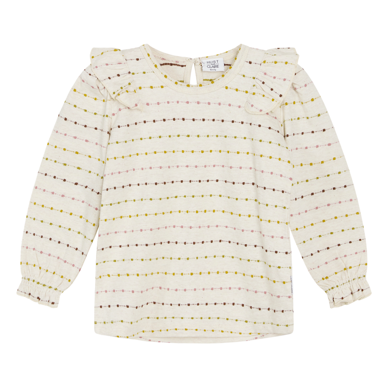 Hust & Claire Aliza Bluse - Wheat Melange