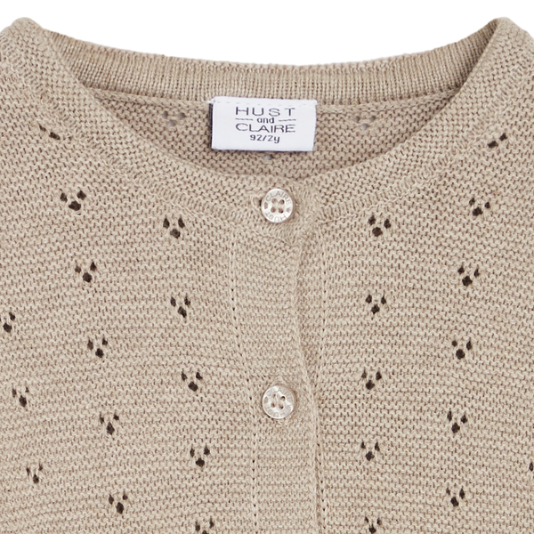 Hust & Claire Caren Cardigan - Beige Melange