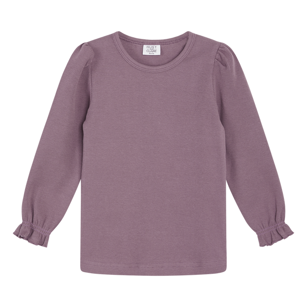 Hust & Claire Amma Bluse - Dark Plum