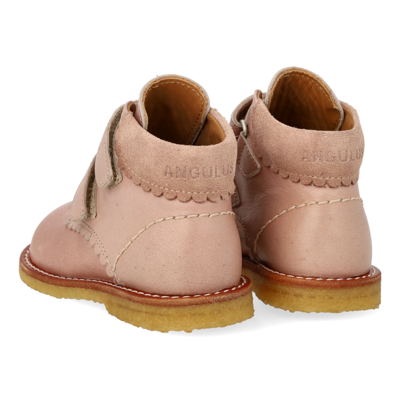 Angulus Begynder Sko m. kontrasthjerte - Rosebud
