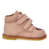 Angulus Begynder Sko m. kontrasthjerte - Rosebud