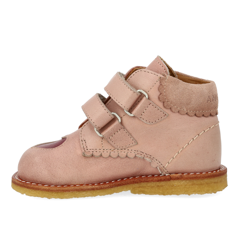 Angulus Begynder Sko m. kontrasthjerte - Rosebud